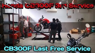 Honda cb300f 3rd service  CB300F 3rd service cost  💸 🔥 [upl. by Gnirol]