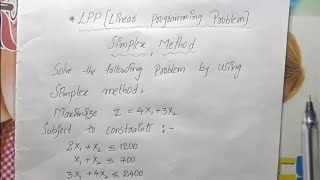 LLP simplex method in Telugu MBA  degree sem [upl. by Peony]