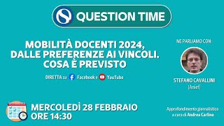 Mobilità docenti 2024 dalle preferenze ai vincoli Cosa è previsto [upl. by Hilde]