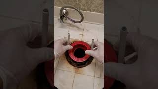 How to replace a wax ring on a toilet toiletrepair plumbinghacks korky [upl. by Titania496]