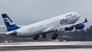 Lentoonlähtö HelsinkiVantaan lentokentältä  Take off from Helsinki airport [upl. by Annez333]