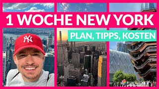 1 Woche New York Reiseplan Tipps amp Kosten [upl. by Sairahcaz]