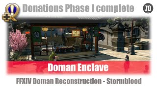 FFXIV Doman Enclave  Donations Phase I complete Doman Reconstruction  Stormblood [upl. by Zeb437]