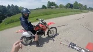 Honda Cr 80 vs Honda Cr 85 [upl. by Orran]