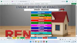 Emlak Portföy ve Kiracı Takip Programı Excel VBA [upl. by Austin685]