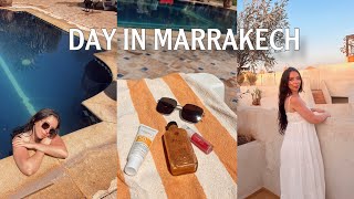 VLOG A DAY IN MARRAKECH  pool day aesthetic spot … [upl. by Jaworski]