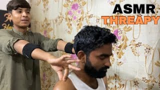 ASMR Young Barber Insomnia Threapy Head Back Massage Very Relaxing Massage In Barber Shope [upl. by Alesig967]