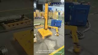 A small vertical robot palletizer with a load of 30 kg that can be dragged to be programmed [upl. by Noli]