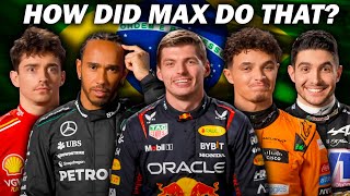 How To Become An F1 Champion Max Verstappen Edition Brazil GP [upl. by Aloisia]