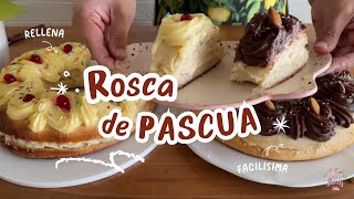 DESCUBRÍ CÓMO HACER ROSCA DE PASCUA RELLENA FÁCIL Y RICA PASO A PASO  Elu Sweets [upl. by Buckingham]