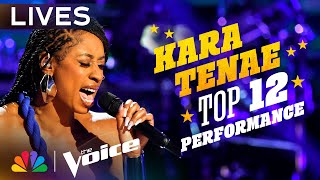 Kara Tenae performs quotLovequot by Keyshia Cole  The Voice Lives  NBC [upl. by Jorgan]