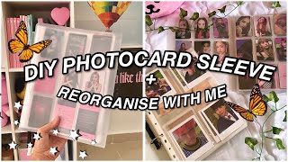 DIY PHOTOCARD SLEEVE  REORGANISE MY PHOTOCARDS 2020 😍😊🙏🏻  D A N I A L [upl. by Ylirama]