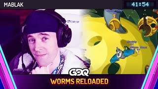 Worms Reloaded by Mablak in 4154  Awesome Games Done Quick 2024 [upl. by Norda]