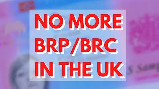 UK TO STOP ISSUING BRP BRC AND FRONTIER WORKER PERMIT FROM 6 APRIL 2022 [upl. by Atsirak]