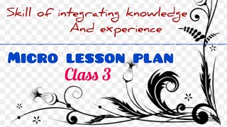 Micro lesson plan class 3 englishskill 1 deled [upl. by Cahan]