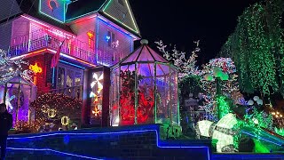 NYC live Christmas Walking Dyker Heights 750pm 1242023 [upl. by Odraboel]