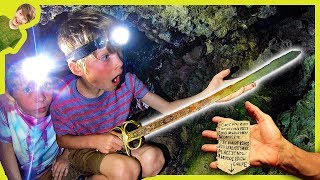 REAL PIRATES SWORD FOUND in ABANDONED CAVE [upl. by Nagaem]