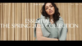 Fear Of God Essentials Spring 2023 Collection [upl. by Esina]