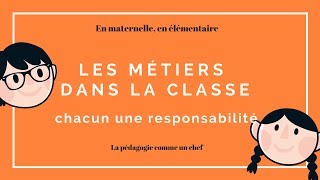 Les métiers dans la classe [upl. by Ennayoj]