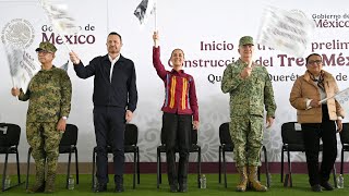 Arranque de los trabajos preliminares de la construcción del tren de pasajeros MéxicoQuerétaro [upl. by Euqinamod]