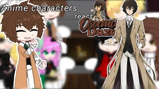 Anime characters react to Dazai Osamu 38 12 part RusEng [upl. by Gio]