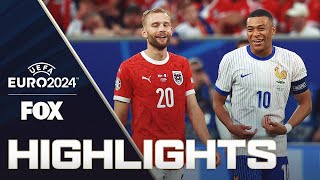 Austria vs France Highlights  UEFA Euro 2024 [upl. by Ardnauqal288]