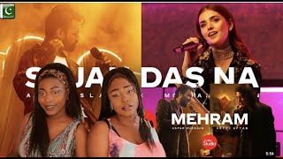 first time hearing PAKISTAN Coke studio Mehram x Sajan Das Na reaction [upl. by Ordnasil]