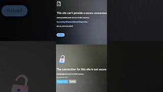 This Site Cant Provide a Secure Connection The Connection for This Site is Not Secure [upl. by Grani]