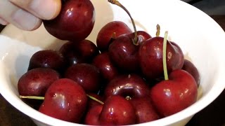 ASMR Eating Sweet Cherries Slow Chewing 🍒 [upl. by Calia669]