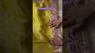 Soft tissue crushed embroidery work sarees rkchiralasarees online chiralasarees [upl. by Tabbatha]