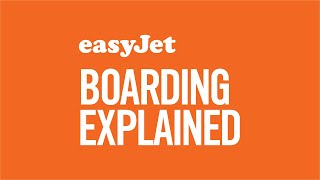 easyJet boarding explained [upl. by Aynahs]