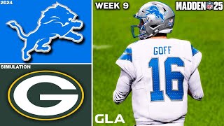 Lions vs Packers  Week 9 Simulation  Madden 25 Gameplay [upl. by Shotton]