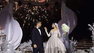 Magical Brides Entrance in Egypt with Personalized Song and Fireworks Show [upl. by Noirod]