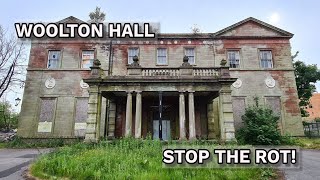 LIVERPOOL TOURS  Woolton Hall  Managed Decline of a Grade 1 listed building [upl. by Machos]