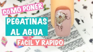 Cómo poner pegatinas al agua fácil y rápido  Tutorial [upl. by Einoj243]