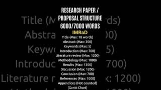 Research paper or proposal outline [upl. by Esekram561]