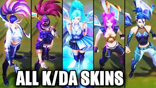 All KDA Skins Spotlight  BADDEST KDA ALL OUT amp KDA PopStars League of Legends [upl. by Devol]