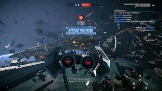 Starfighter Assault Gameplay  Endor Empire Star Wars Battlefront II [upl. by Lehcear823]