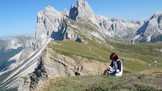 Seceda cable car  Funivia Seceda [upl. by Yartnoed871]