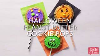 Halloween Peanut Butter Cookie Pops [upl. by Tabib798]