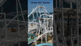 Thrill Ride Experience the Great NorEaster Coaster Moreys Piers Wildwood NJ rollercoaster nj [upl. by Eelirrem359]