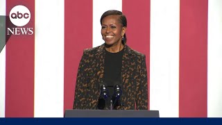 FULL SPEECH Michelle Obama rallies for Harris in Michigan [upl. by Alliuqal]