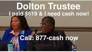 Dolton Trustee Pushes for Immediate Cash Payout [upl. by Sanbo]