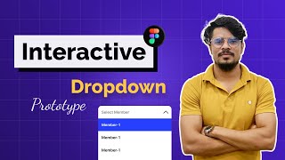 Figma dropdown interactive prototyping in figma  Figma prototyping tutorial for beginners [upl. by Cicero]