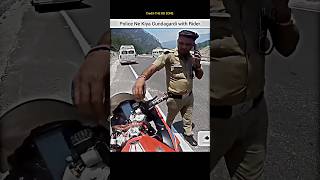 Police Ne Bike Sized kar li 😭shorts bike rider police policevsbiker cops motovlog rr310 ktm [upl. by Ecnarual]