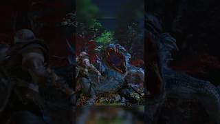 Kratos Fights Giant Creature shorts kratosragnarok kratos godofwarragnarokpc godofwarragnarok [upl. by Mccandless]