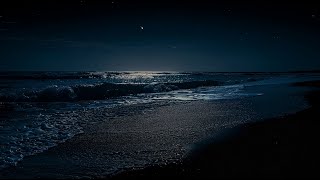 Ocean waves for Sleep At Night 🎵 Stress Relief Music Calming Music Insomnia Ocean Night [upl. by Ahk]