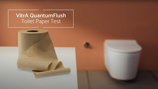 VitrA QuantumFlush  Toilet Paper Test [upl. by Hewart]