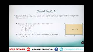 8 02 043 Java e njëmbëdhjetë Matematikë perimetri dhe syprina e sipërfaqeve paralelograme [upl. by Rodgiva]