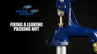 How To Adjust Leaking Water Source Frost Proof Yard Hydrant Packing Nut [upl. by Yelraf]